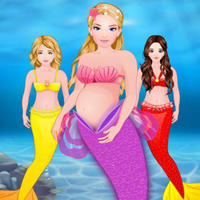 Free online html5 games - Friends Encounter Pregnant Mermaid  game 