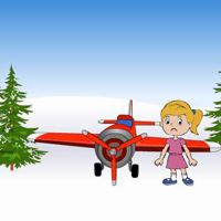 Free online html5 games - Girl Escaped In Plane game 