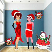 Girls Go To The Christmas Party