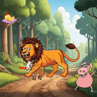 Free online html5 escape games - Goat Stuck In Lion