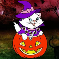Free online html5 games - Halloween Cat Forest 22 HTML5 game 