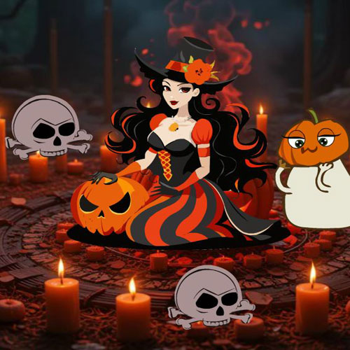 Free online html5 escape games - Halloween Spider Web Treasure Escape