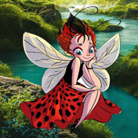 Free online html5 games - Help The Ladybug Fairy HTML5 game 