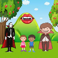 Kids Escaped Vampires Garden