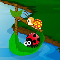 Free online html5 games - Lady Bugs Meet The Friends game - WowEscape