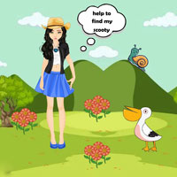 Locate Girl Scooty