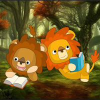 Free online html5 games - Naughty Lions Forest Escape game 