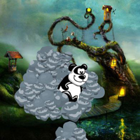 Free online html5 games - Panda Trapped In Clay game - WowEscape
