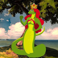 Free online html5 games - Snake Queen Crown Escape game 