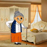 Free online html5 games - Traditional Villa Grandma Escape game 