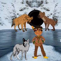 Free online html5 games - Tribe Boy And Wolf 03 HTML5 game 