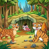 Free online html5 games - Vicious Tigers Trapped The Rat game 