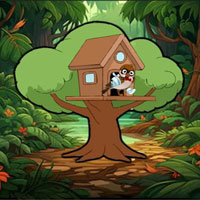 Wounded Bird Trapped Tree House