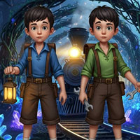 Free online html5 escape games - Twin Brothers Train Escape