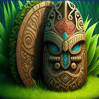 Free online html5 games -  Enchanted Tiki Forest Escape HTML5 game 