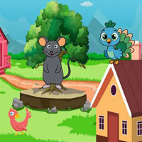 Free online html5 escape games -  Rat  Helplessly  Stuck The Place