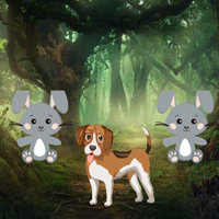 Free online html5 games -  Puppy Escape From Bunny Land game 