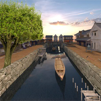 Free online html5 games - Escape Game Japanese Town game 