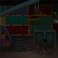 Free online html5 games - Ena The Circle Container Yard Escape game 