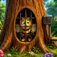 Free online html5 games - Rescue the Trapped Bee game 