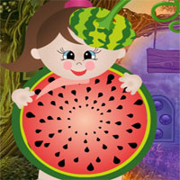Free online html5 games - G4k Watermelon Girl Rescue game 