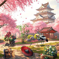 Free online html5 games - Whispers of Sakura game 