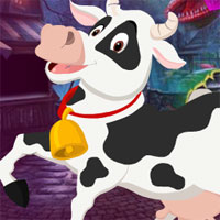 Free online html5 games - G4K Beautiful Cow Escape game 