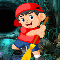 Free online html5 games - Sweeper Boy Escape game 