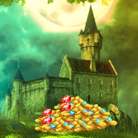 Free online html5 games - Big Treasure Castle Escape game 