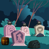 Free online html5 games - G4E Halloween Cemetery Escape  game 