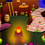 Free online html5 games - Escape From Volcano Cave game 