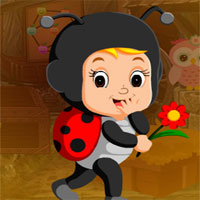 Free online html5 games - G4k Bug Girl Escape  game 