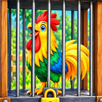 Free online html5 games - Unlock the Rooster Cage game 