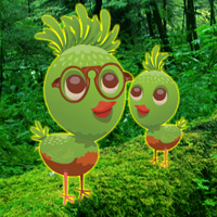 Free online html5 games - Rescue Wild Green Chick game - WowEscape 