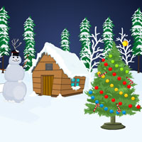 Free online html5 games - Snow Forest Christmas Escape game 