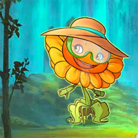 Free online html5 games - G2R Emoji Sunflower Forest Escape game 