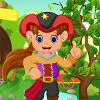 Free online html5 games - Games4King Cute Pirate Girl Rescue game 