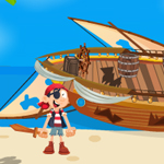 Free online html5 games - Pirates Island Escape-1 game 