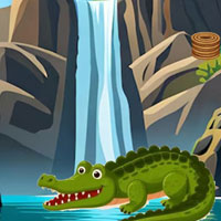 Free online html5 games - G2M Hungry Crocodile Escape game 