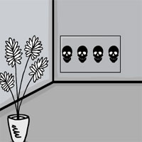 Free online html5 games - G2J Black And White Cute Abode Room Escape game 