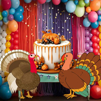 Free online html5 games - Finding Thanksgiving Birthday Cake game 
