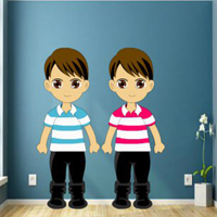 Free online html5 games - Twin Friends House Escape HTML5 game 