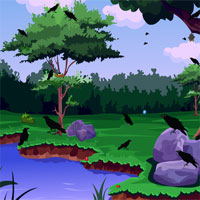Free online html5 games - Escape From Crow Forest game 