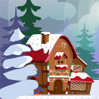 Free online html5 games - Christmas Gingerhouse Pet Escape game 