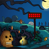 Free online html5 games - Games4Escape Halloween Scary Ghost Rescue game 