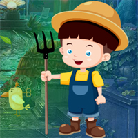 Free online html5 games - Games4King Farmer Kids Escape game - WowEscape 