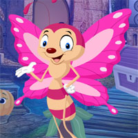 Free online html5 games - G4K Pink Butterfly Rescue Escape game - WowEscape 