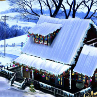 Free online html5 games - EnaGames The Frozen Sleigh-White Rush Street Escap game 