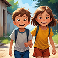 Free online html5 games - Playful Kids Rescue Game game 