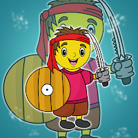 Free online html5 games - G2J Smiley Warrior Boy Escape game 